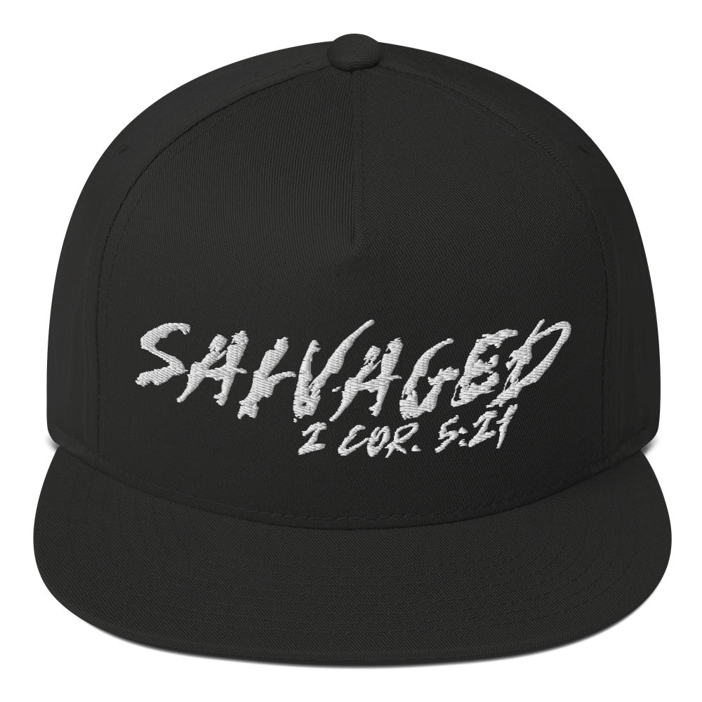 wild font flat bill cap - Salvaged Clothing co.