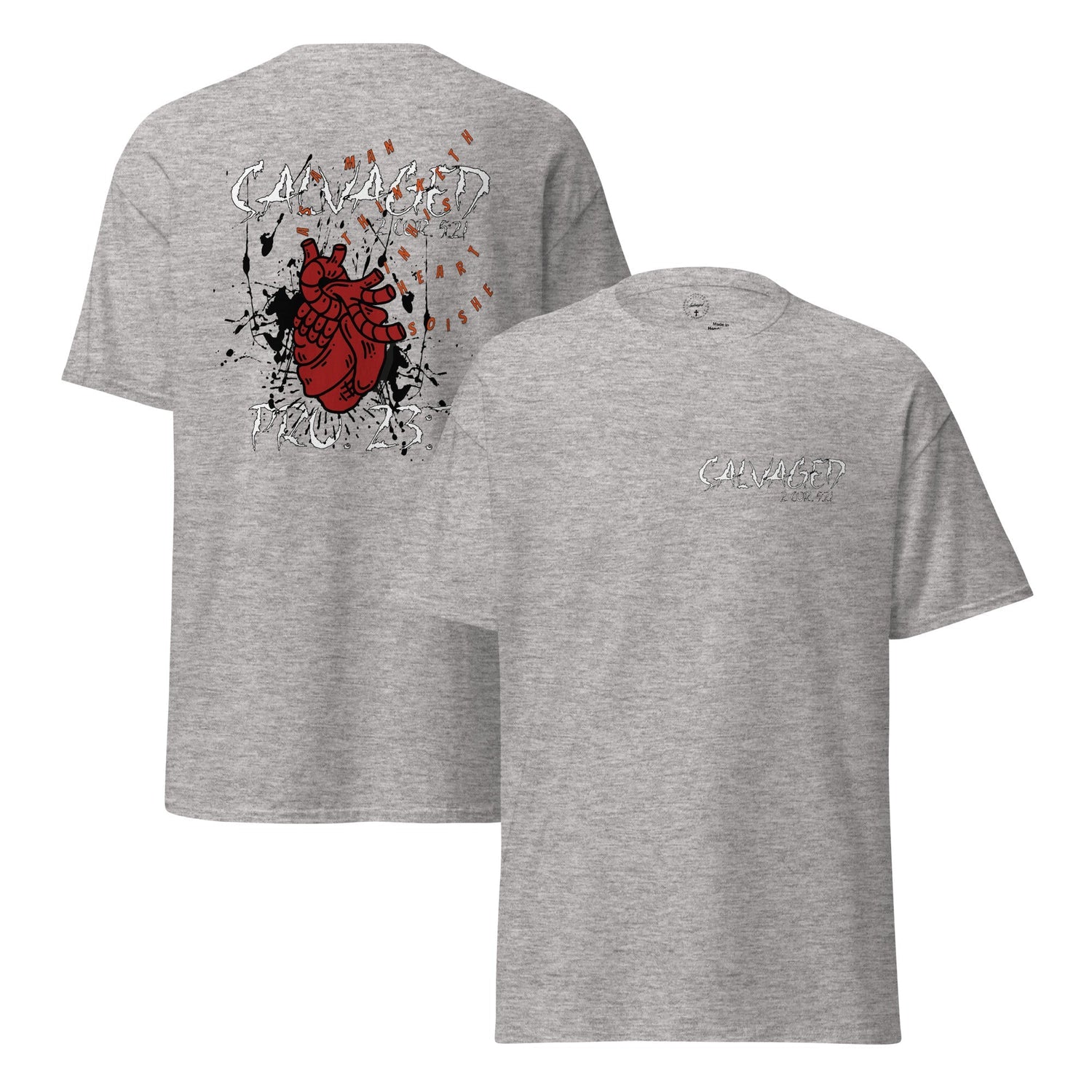 Proverbs 23:7 tee - Salvaged Clothing co.