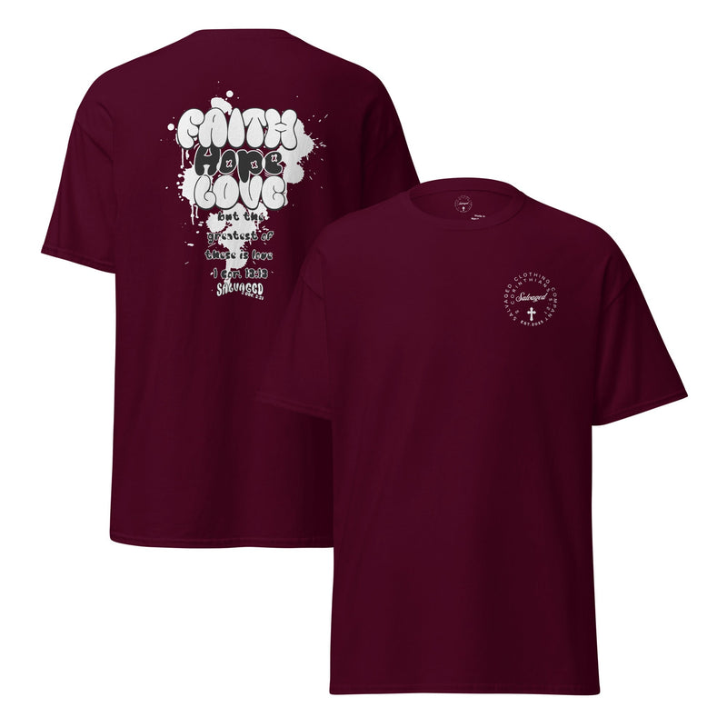 Faith Hope and Love tee - Salvaged Clothing co.