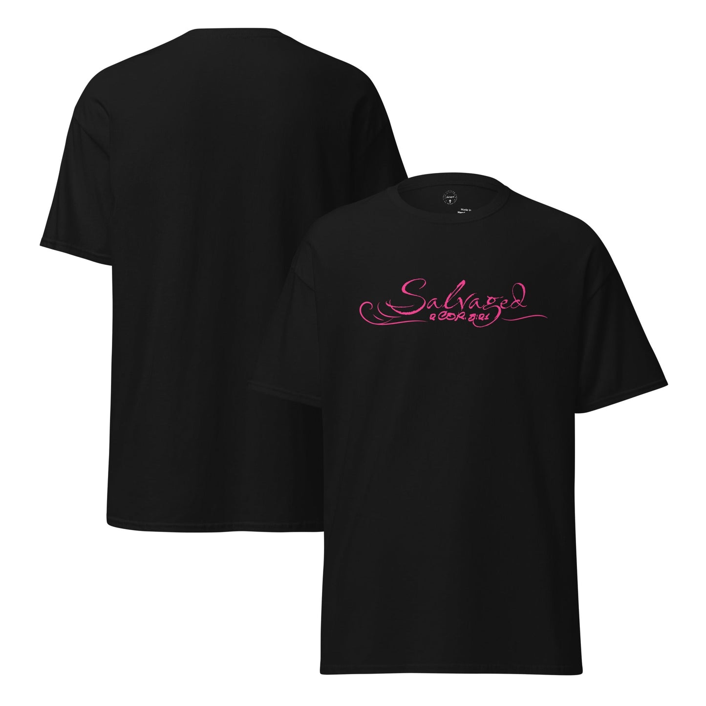 Salvaged original graphic n pink tee - Salvaged Clothing co.