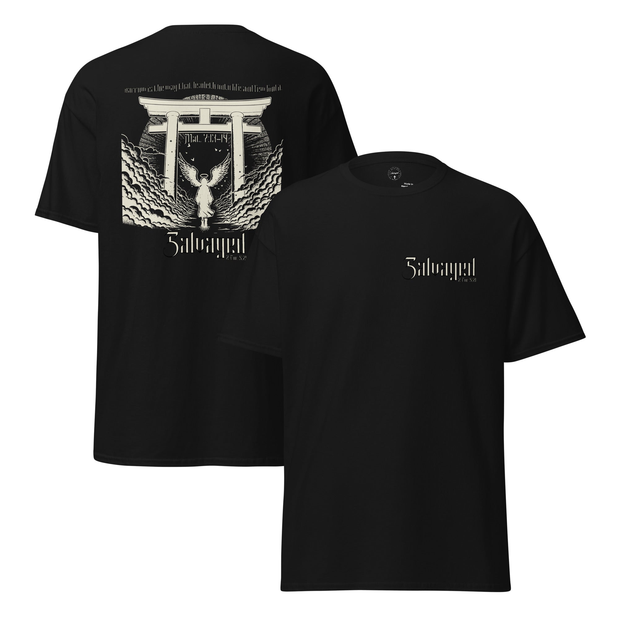 T-shirt with Matthew 7:13–14 — Narrow Gate Christian Streetwear
