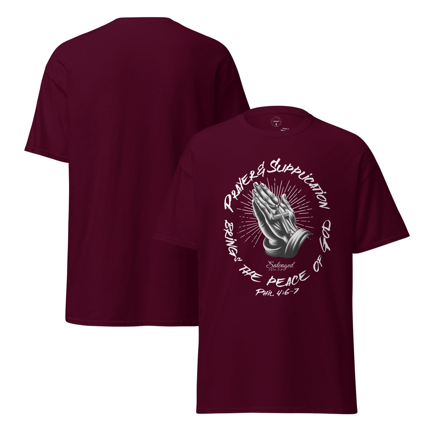Phil.4:6 - 7 tee - Salvaged Clothing co.